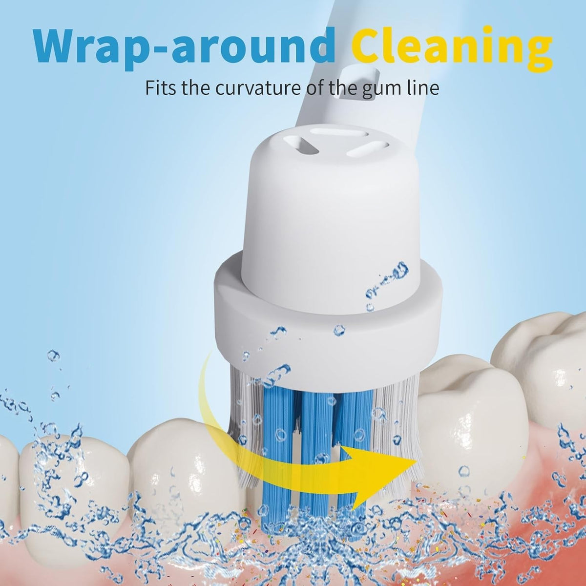 Electric Toothbrush Heads Compatible with Oral B Braun - Multi Pack Sizes