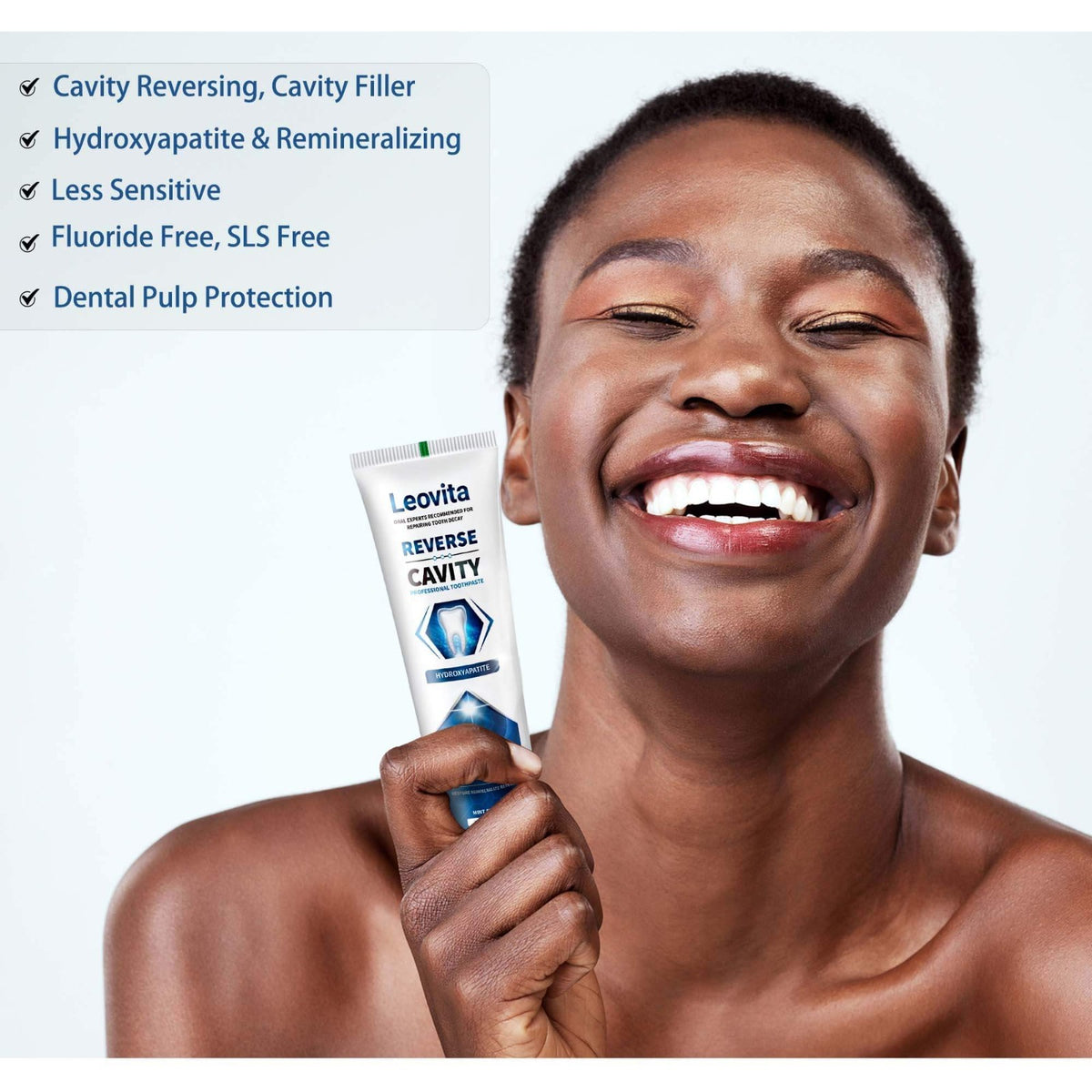 Hydroxyapatite Toothpaste for Cavity Reversal & Enamel Repair Fluoride-Free 3.52 OZ