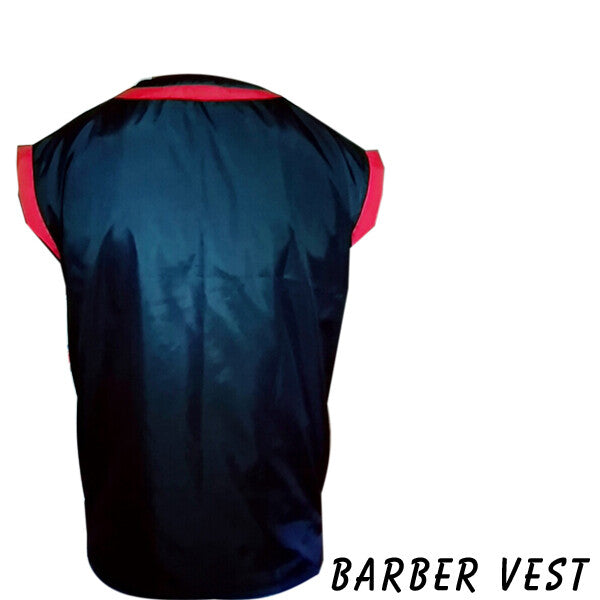 Unisex Barber Vest with Pockets & Zipper Closure - Black, M to 3XL