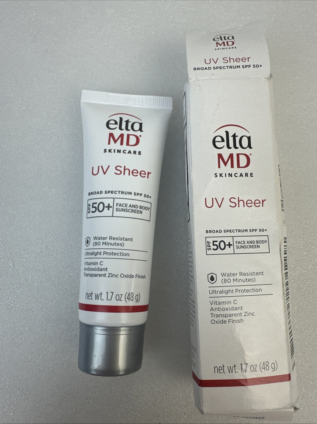 EltaMD UV Sheer SPF 50+ Face & Body Sunscreen 1.7 Oz - Broad Spectrum Sun Protection