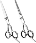Professional Hair Cutting Scissors Set for Salon & Home Use - Thinning Shears, Adjustable Tension
