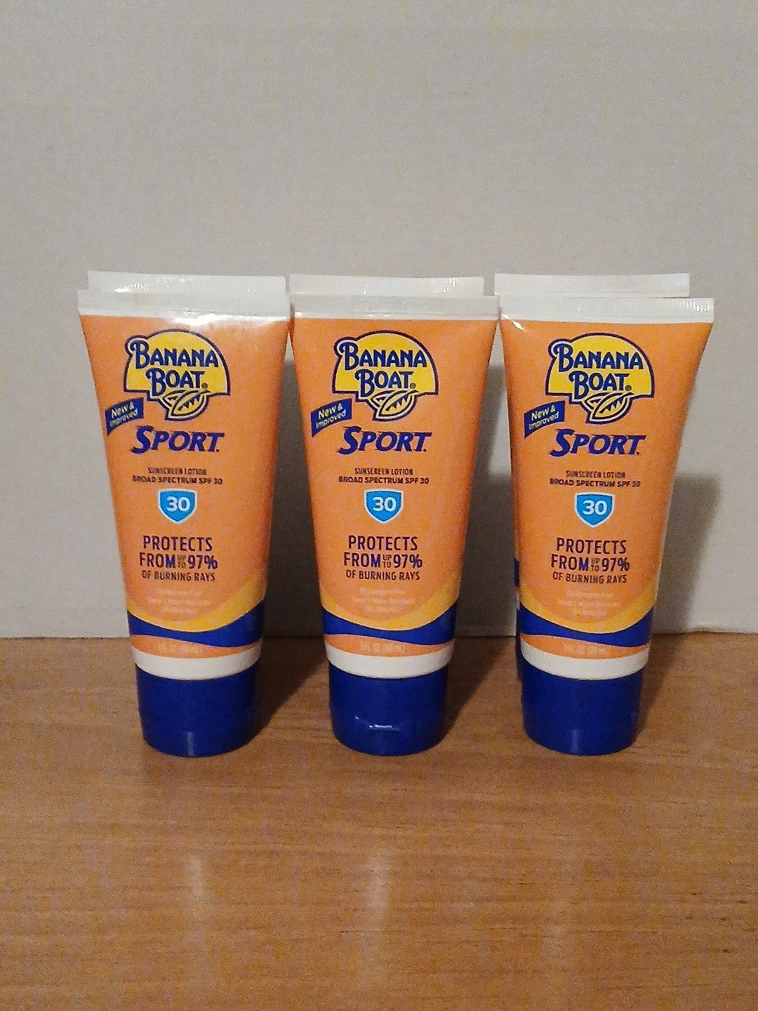 Banana Boat Sport Sunscreen Lotion SPF 30, 3 fl oz - Pack of 6
