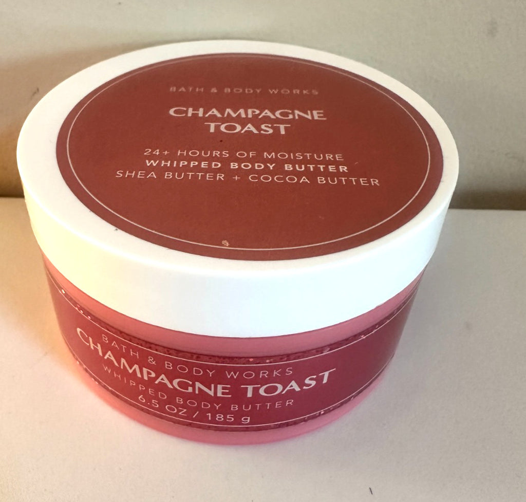 Body Butter - Champagne Toast Scent, 6.5 oz, Nourishing Moisturizer