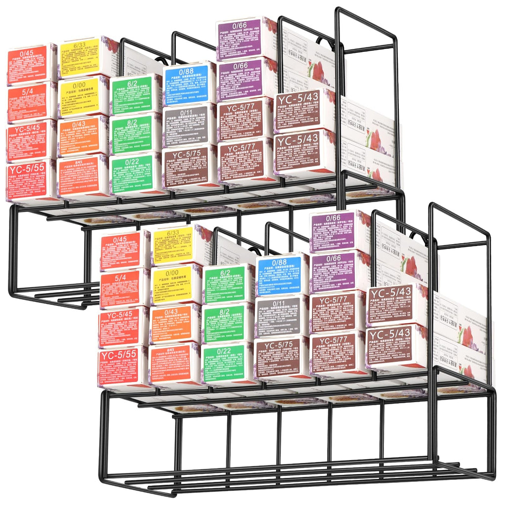 Hair Color Organizer Wall Mount Storage Rack for Salon Salon Station