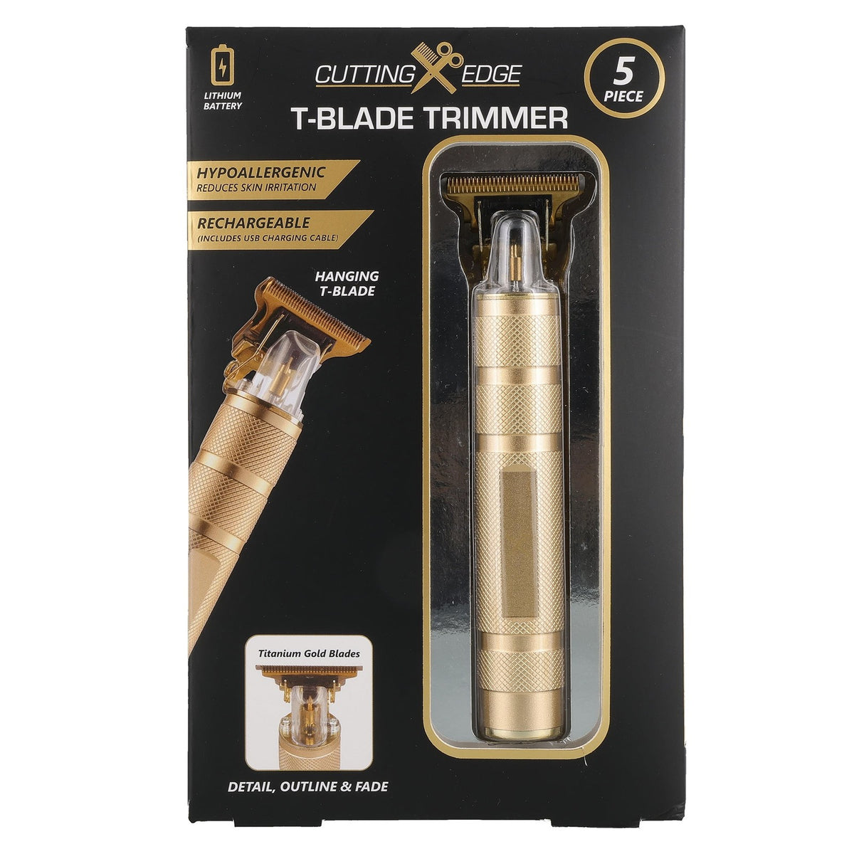 Rechargeable Zero-Gap Beard & Hair Trimmer for Precise Grooming - 111