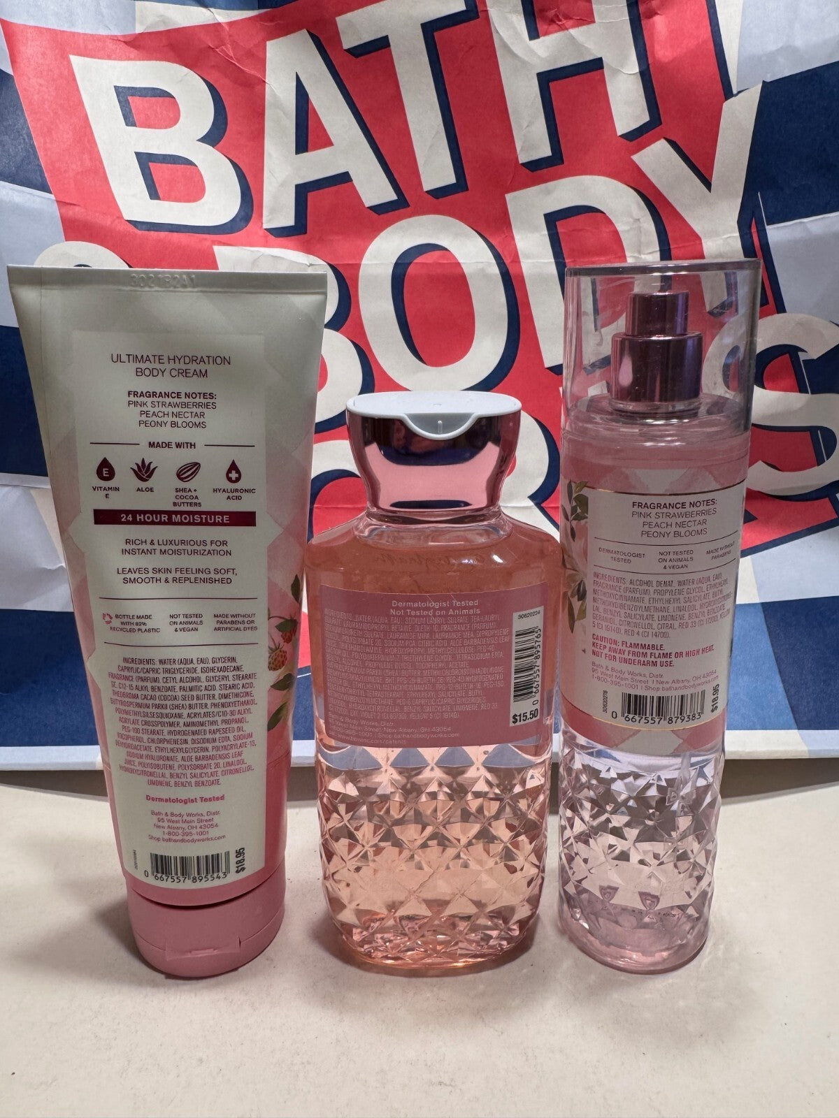 Men's Gingham GORGEOUS Body & Shower Gel Set - Shea Cream & Fragrance Mist