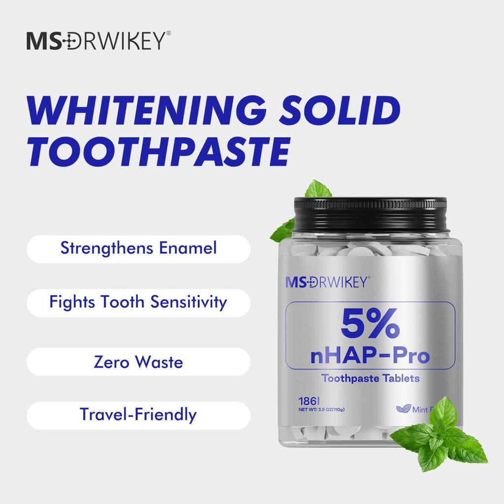 Hydroxyapatite Toothpaste for Enamel Strengthening and Sensitivity Relief - 186 Tablets