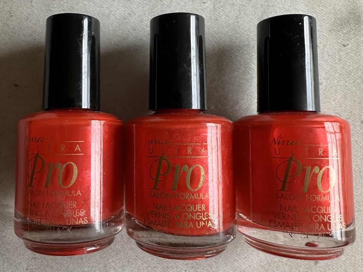Nina Ultra Pro Mango Nail Polish Set - Salon Formula, Pack of 3