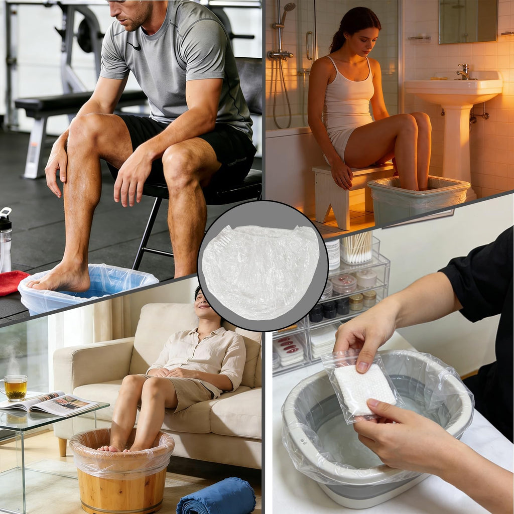 Disposable Spa Liners for Pedicure Foot Bath - 30 Pack White
