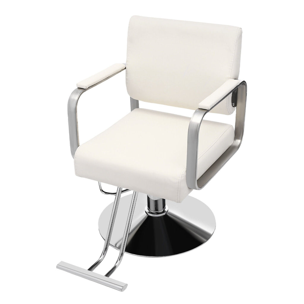 Heavy Duty Hydraulic Salon Chair 200kg Rotatable Adjustable Height