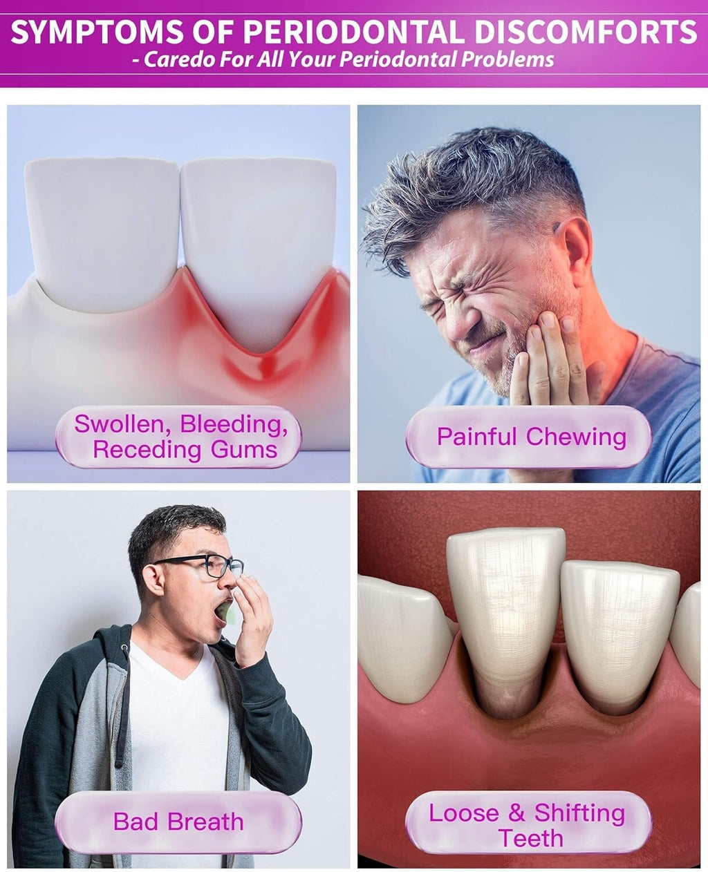Professional Gum Disease Toothpaste for Receding Gums & Loose Teeth
