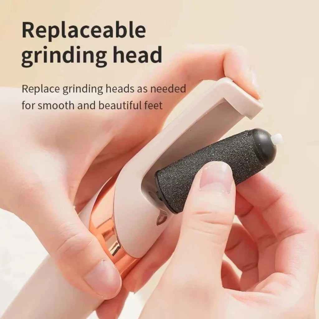 Electric Foot Callus Remover for Pedicure - Rechargeable Foot File with LED Light