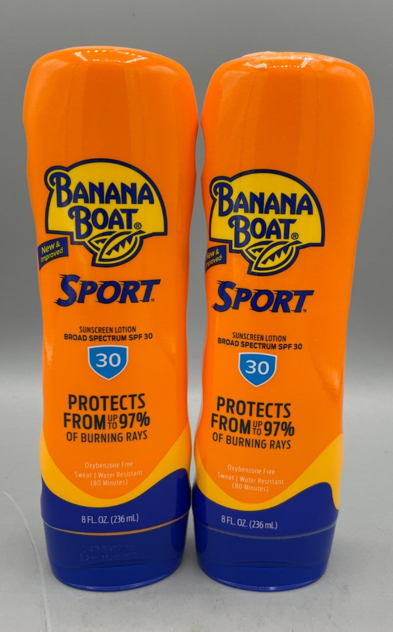 Waterproof Sunscreen Lotion SPF 30 - 8oz Water Resistant Sunblock for Sports