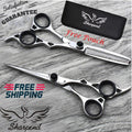 Professional Hairdressing Thinning & Cutting Scissors Set with Razor and Leather Pouch