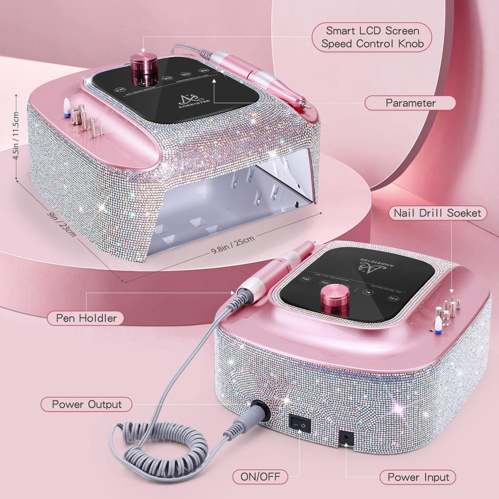 2-in-1 Rechargeable Nail Drill & UV LED Lamp - Professional Manicure Tool