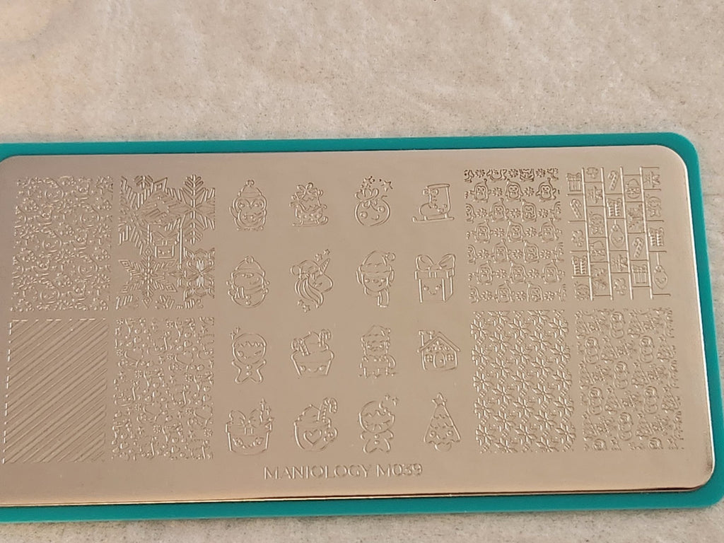 Maniology Nail Stamping Plate M039 - Kawaii Christmas Design