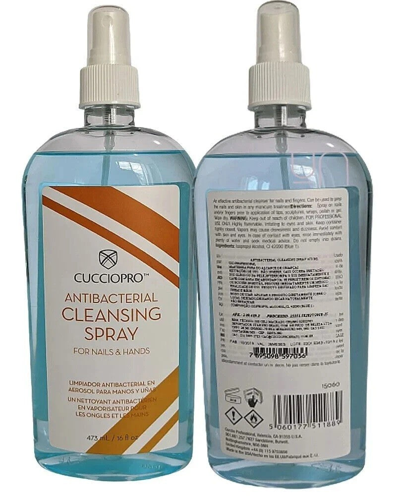 Antibacterial Hand and Nail Cleansing Spray 16oz - Nail & Hand Sanitizer