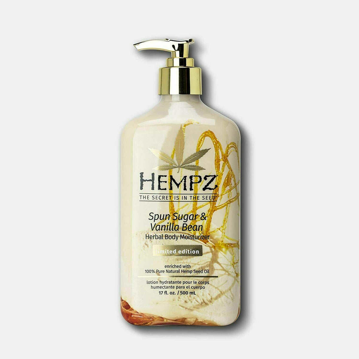 Hempz Limited Edition Spun Sugar & Vanilla Bean Body Lotion 17 oz Moisturizer