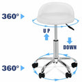 Swivel Facial Massage Stool with Wheels & Adjustable Height – Salon & Spa Chair
