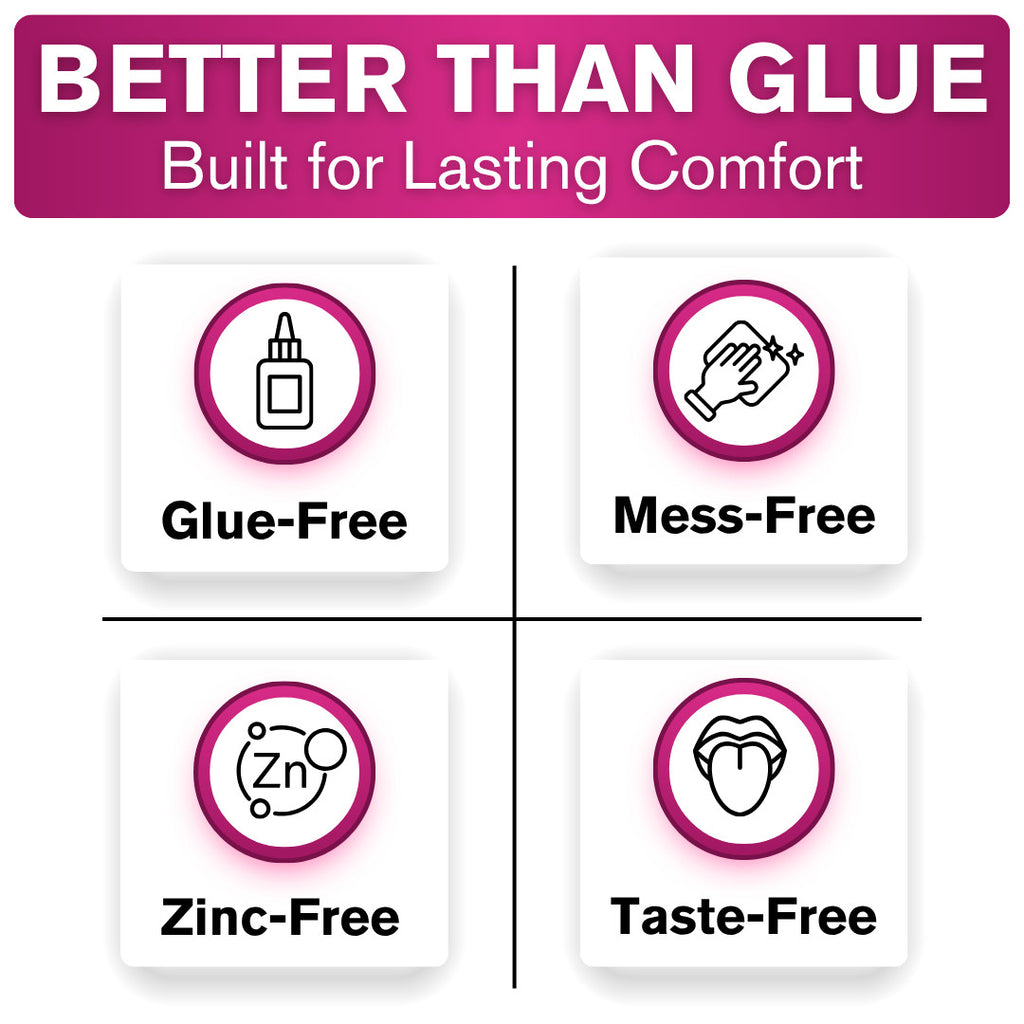 Denture Adhesive Cushion Grip 1 oz — Soft, Glue-Free Fit for Loose Dentures
