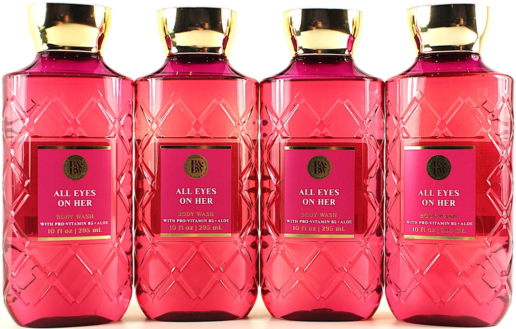Bath & Body Works All Eyes On Her Body Wash - 10oz x 4 Bottles