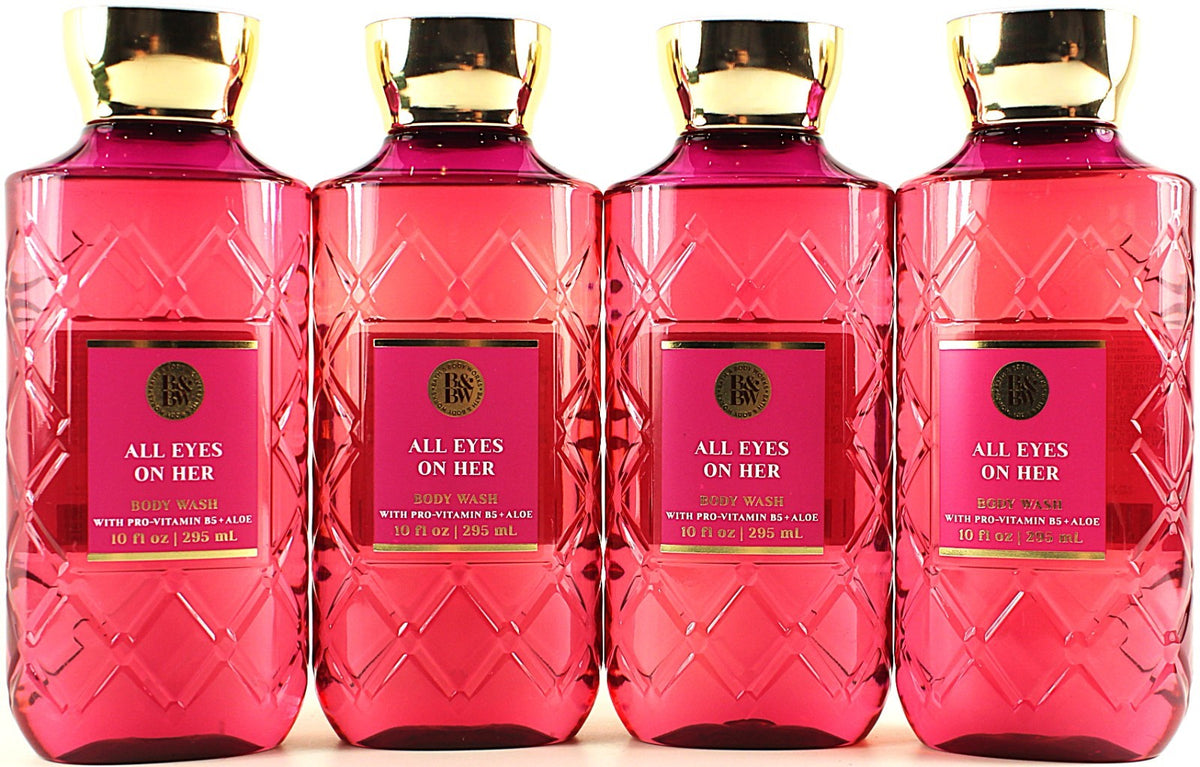 Bath & Body Works All Eyes On Her Body Wash - 10oz x 4 Bottles