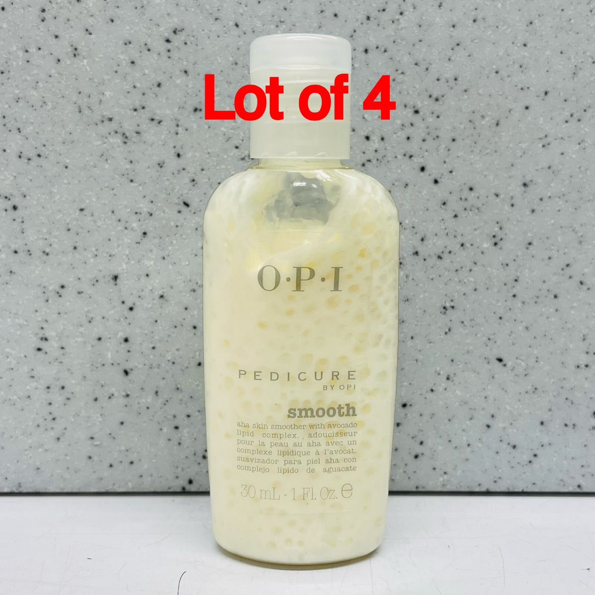 Pedicure Foot Care Set - Lot of 4 OPI Smooth 30mL Nail Care Products