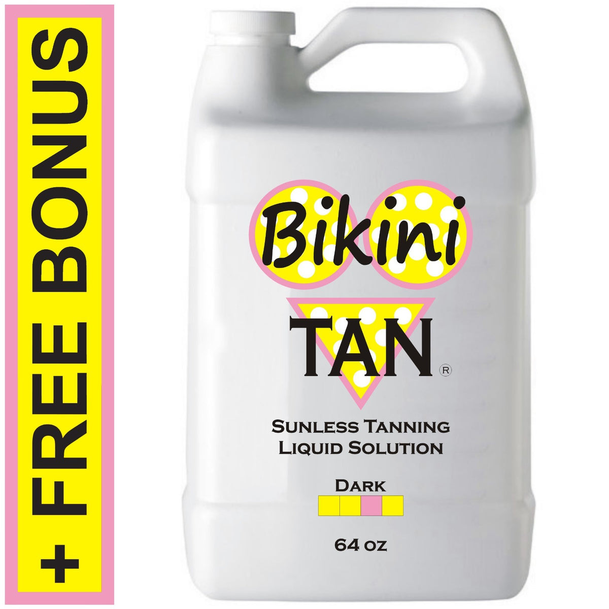 Dark Self Tanning Spray Solution 64 oz with Applicator Mitt & Gloves