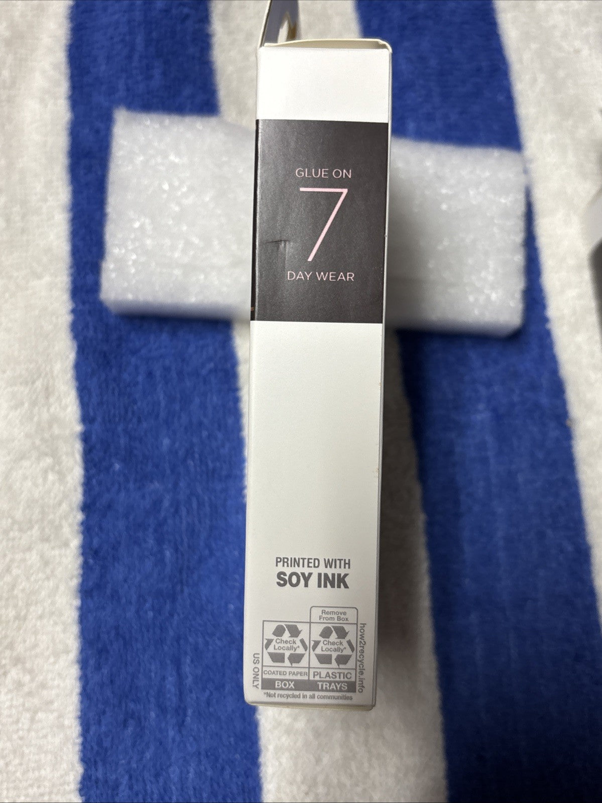 2-Pack Gel Fantasy Press On Nails French Manicure Long Size Med West Coast