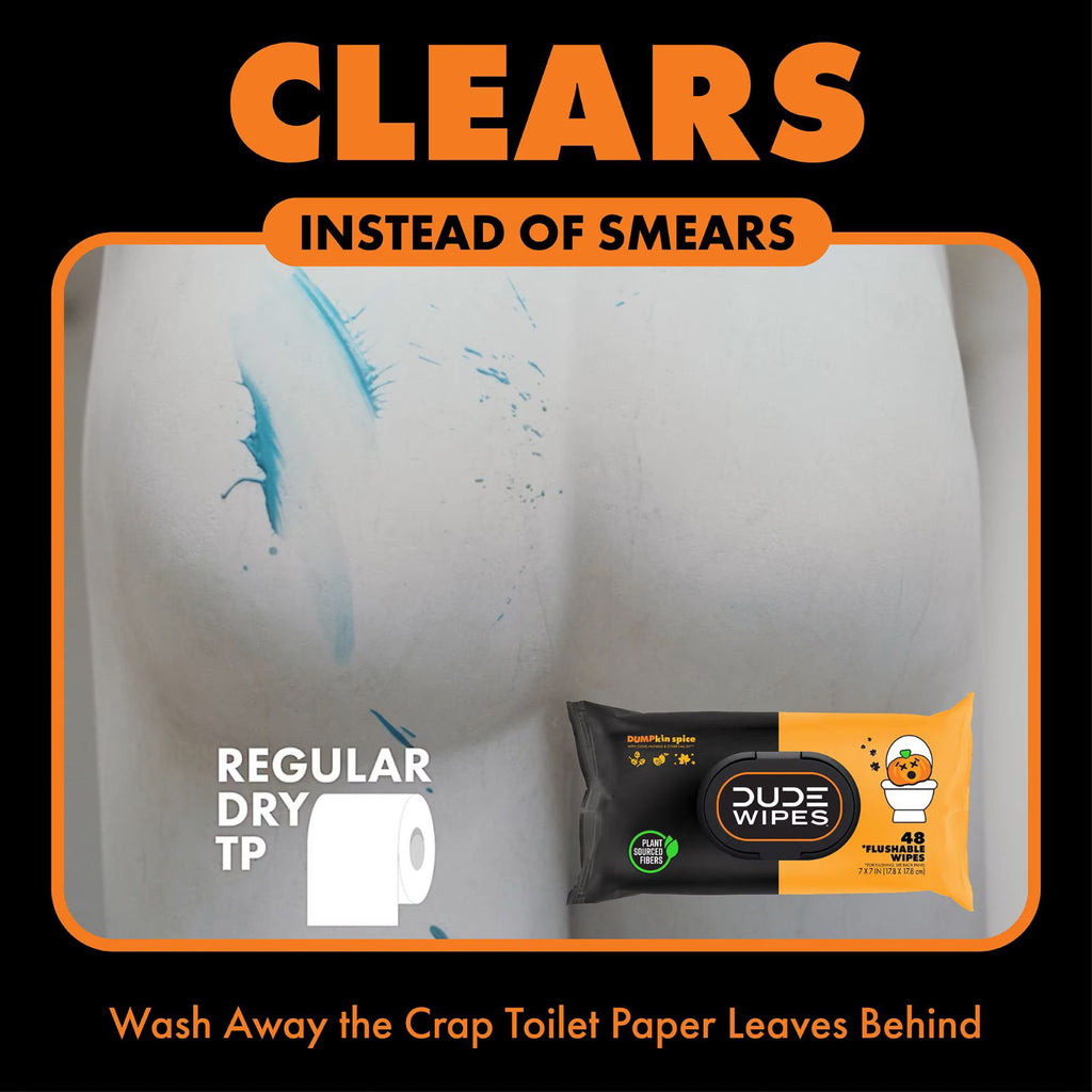 8 Pack Extra-Large Fall Scent Flushable Wipes - Pumpkin Spice, 384 Ct