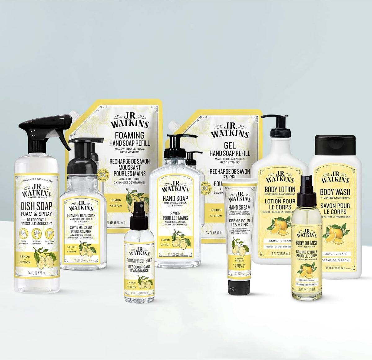 Moisturizing Hand Soap Refill with Plant-Based Cleansers - Lemon Scent, 34 Fl Oz, 2 Pack