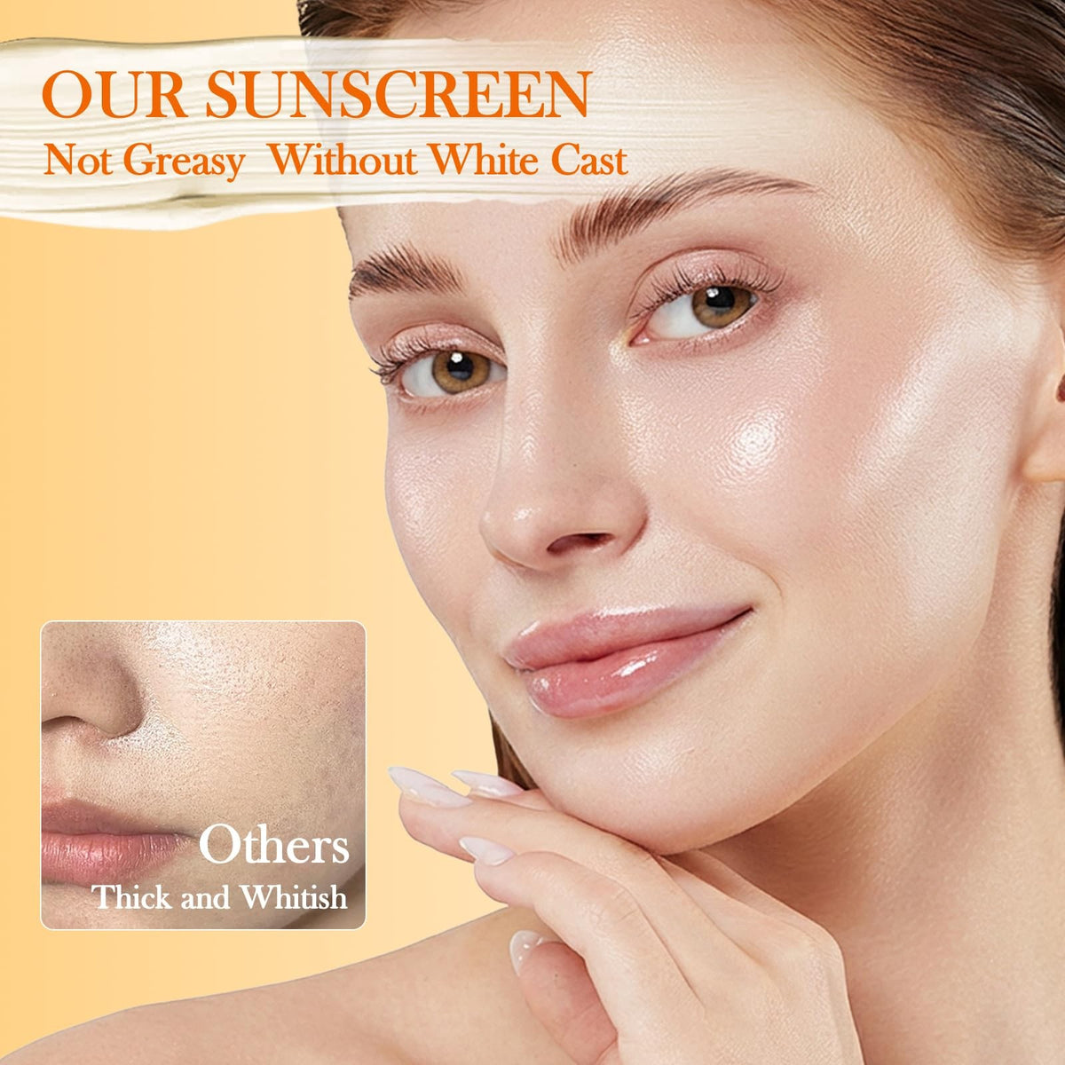 SPF 50+ Sunscreen for Face - Broad Spectrum UVA/UVB Natural Protection 2.03 Fl Oz