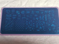 Nail Stamping Plate - Celebration 3 Nail Art Template for Manicure