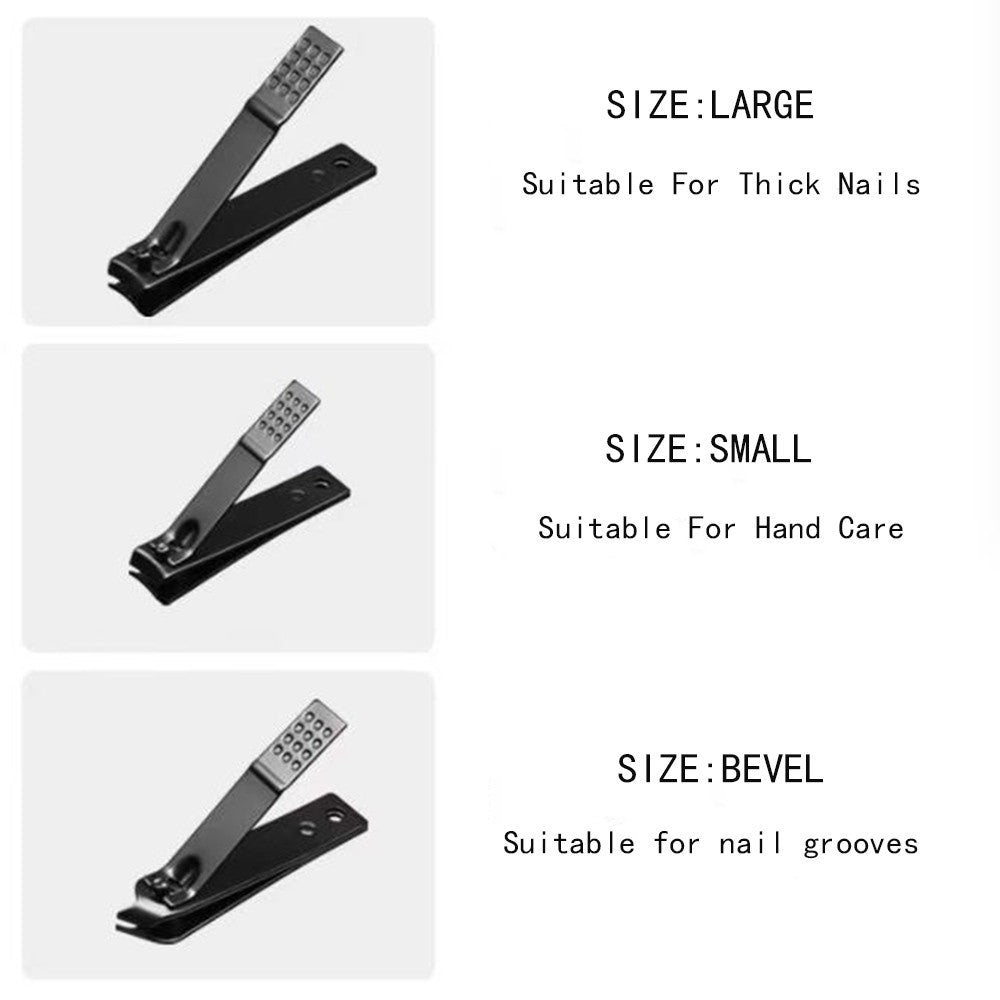 3 Pack Ultra Sharp Carbon Steel Nail Clippers for Men & Women Curved Edge