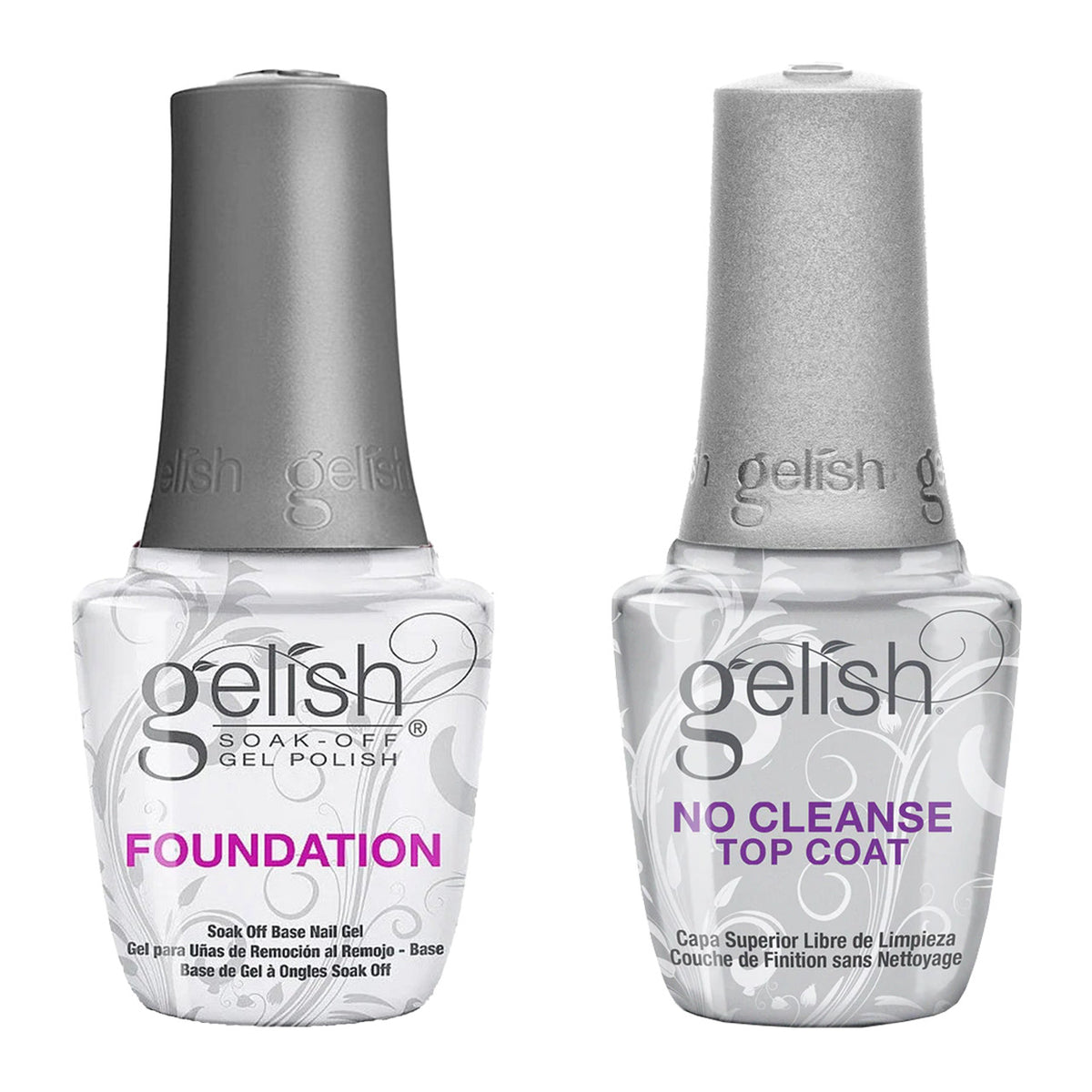 Gelish No Cleanse Top Coat - High Shine, No Wipe Gel Sealer, 15ml
