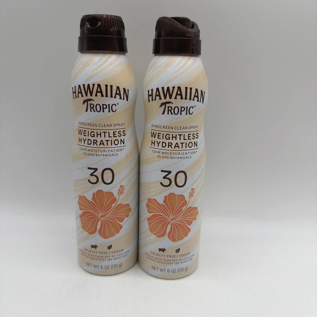 Hawaiian Tropic SPF 30 Weightless Hydration Sunscreen Spray 6oz 2 Pack
