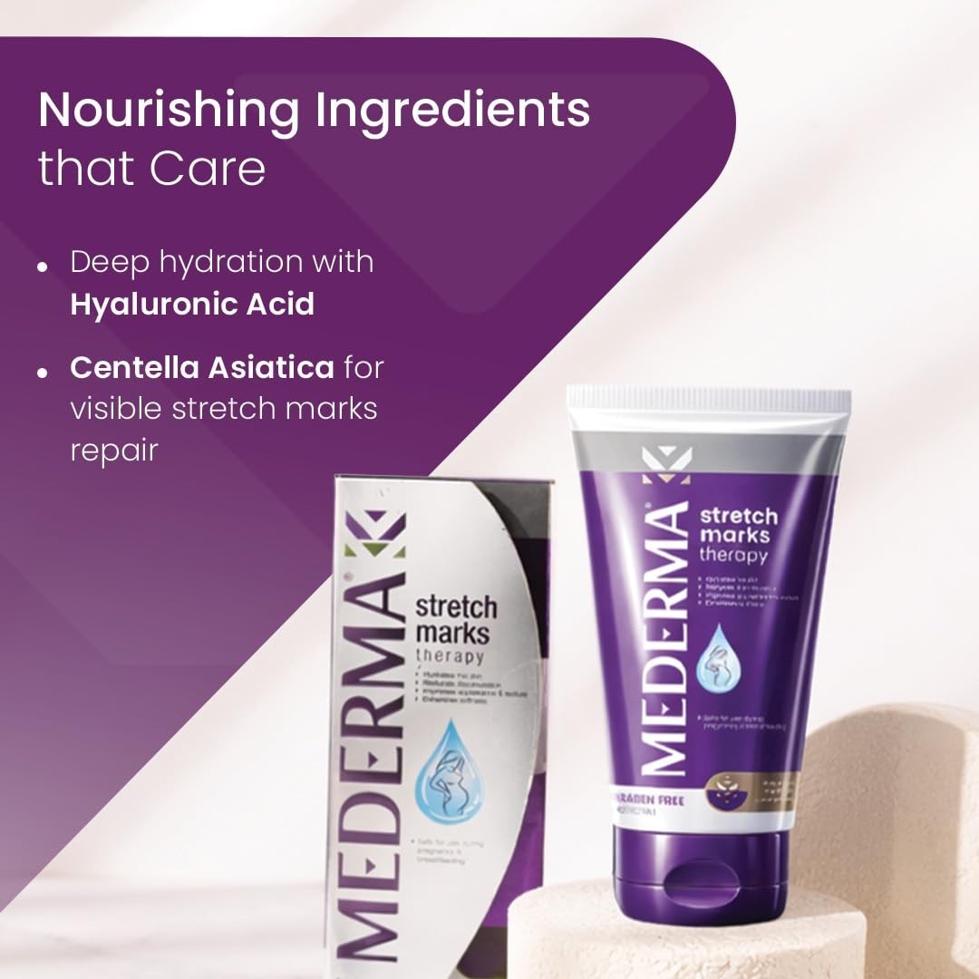 Mederma Stretch Marks Therapy 50g + Free Face Wash 20g - Skin Care Set