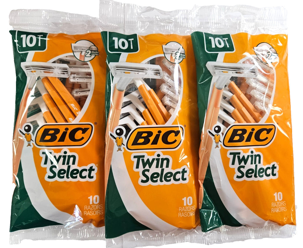BIC Twin Select Disposable Razors Men 10 Count, 3 Pack