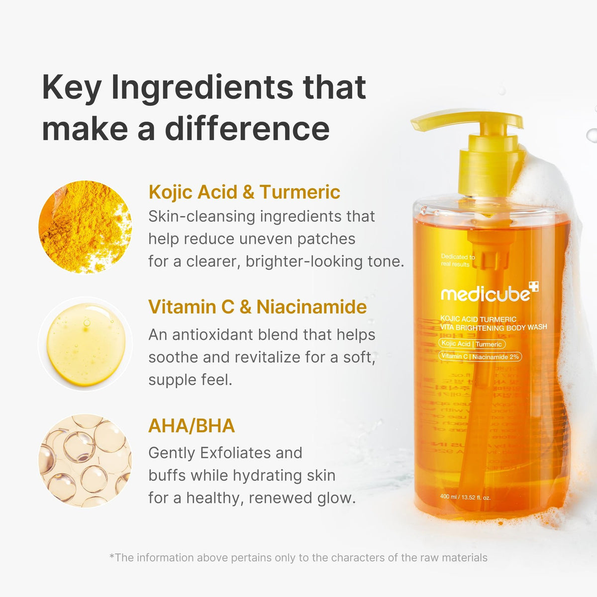 Brightening Body Wash with Kojic Acid & Turmeric - 13.52 fl oz