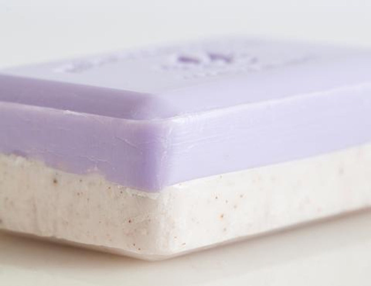 Pre de Provence Lavender Tonka 2-in-1 French Bar Soap 7oz - Exfoliating & Creamy