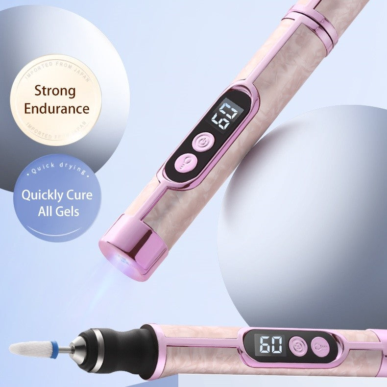 Cordless Nail Grinder for Thick Toenails, 5-Speed Electric Manicure Tool