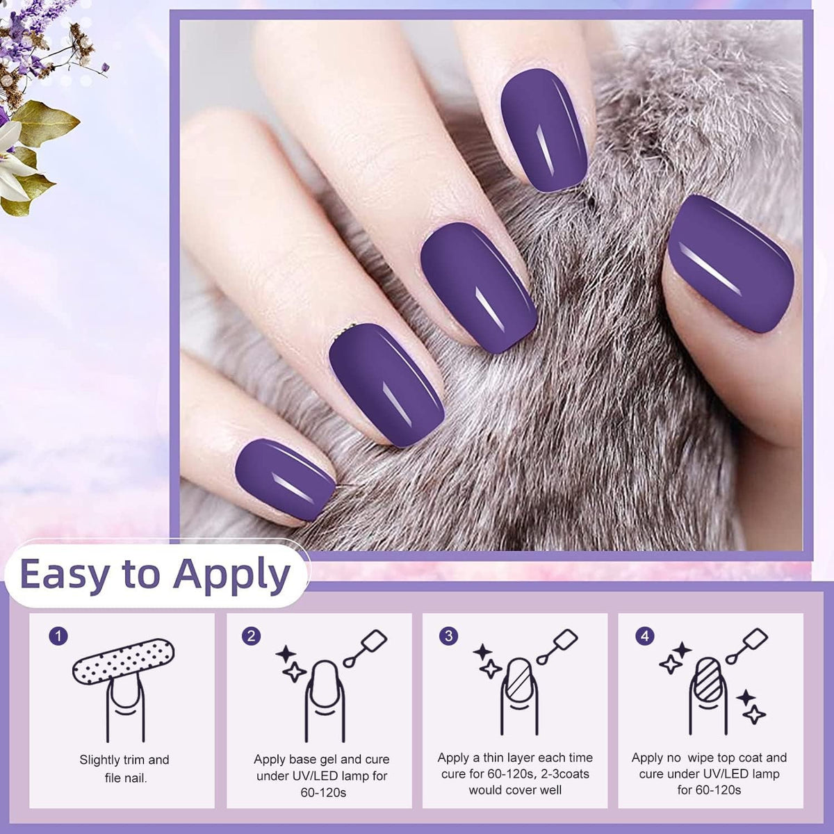 Professional Gel Nail Polish Kit - 27 Colors with Glitter | Long-Lasting & Non-Toxic