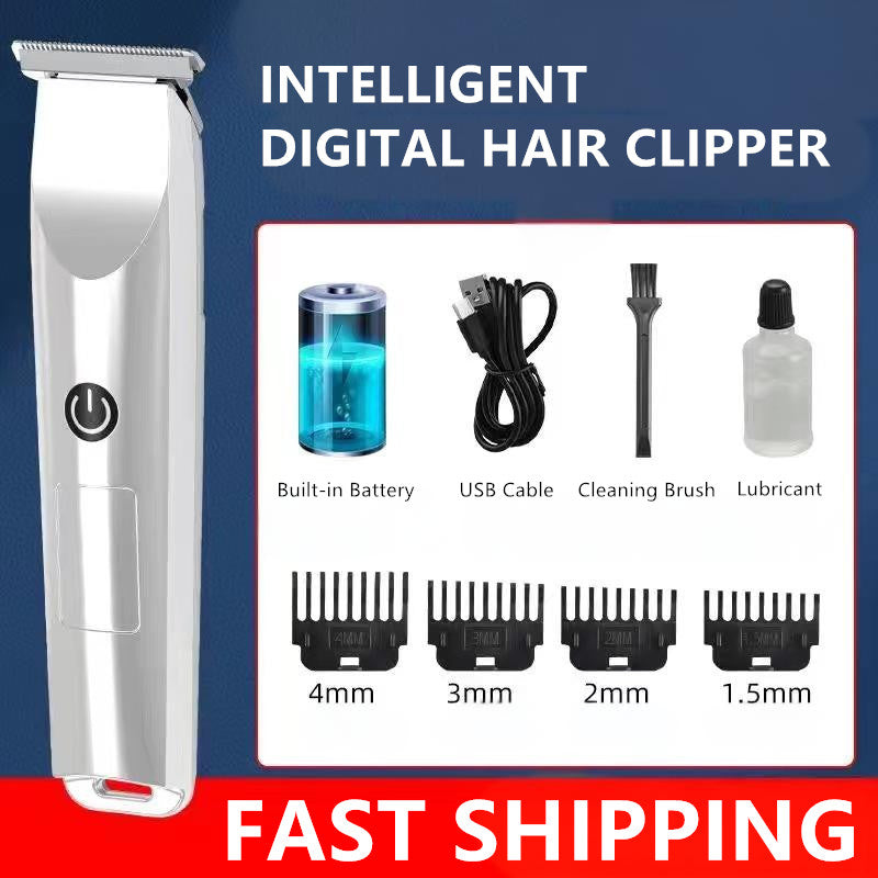 Cordless Hair Clipper and Beard Trimmer with Removable Blade and Multiple Combs