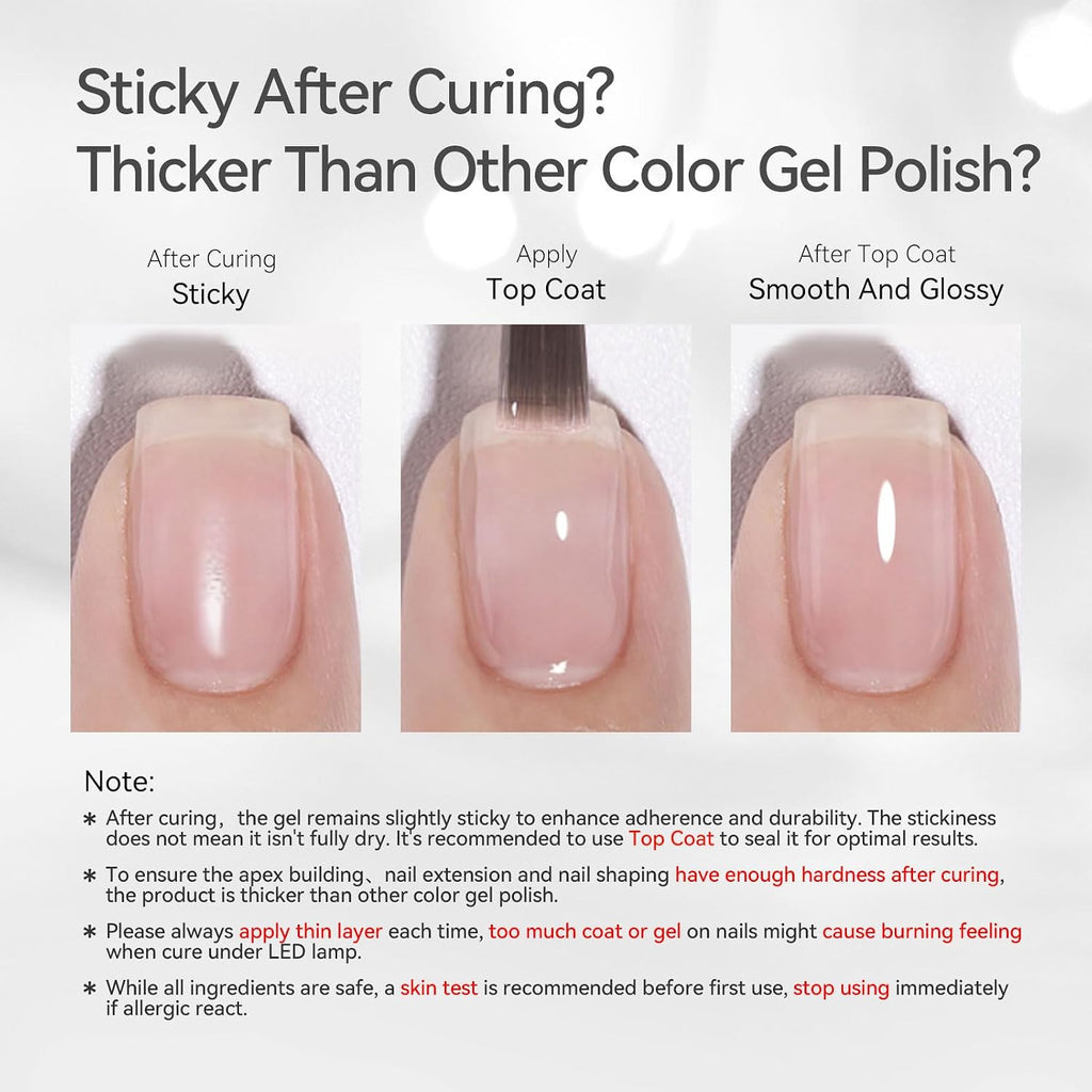 8-in-1 Builder Gel for Nails Pink Extension & Strengthening Gel 15ML