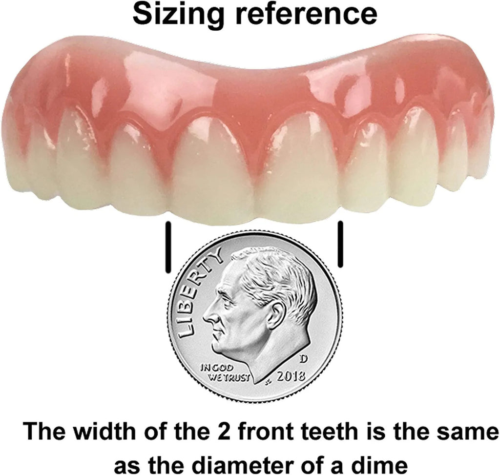 Comfort Fit Dental Veneers - Natural Shade, Reusable Snap-On Teeth