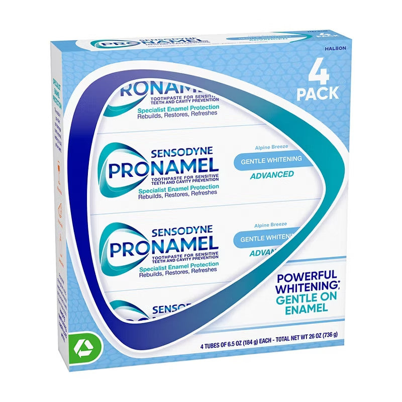 Sensodyne Pronamel Gentle Whitening Toothpaste for Sensitive Teeth 4 Pack