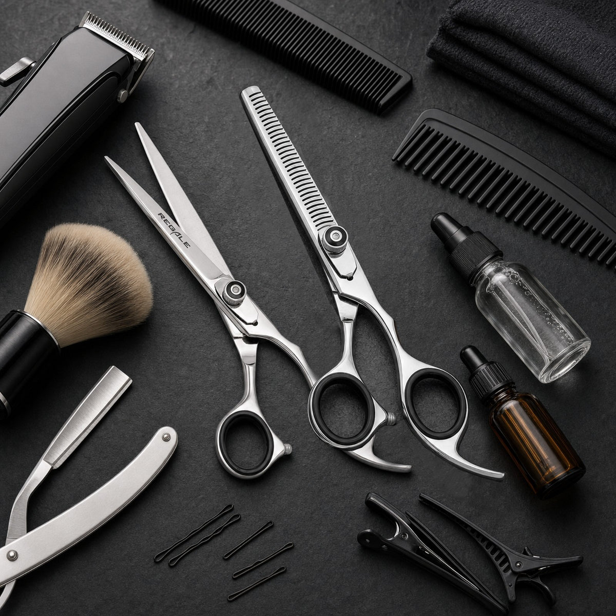 Professional Hair Cutting & Thinning Shear Set - 6.5 Inches Japanese Steel