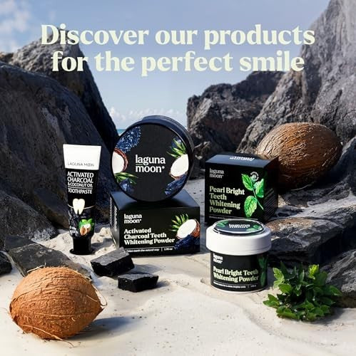 Charcoal Powder - Natural Fluoride-Free Toothpaste with Spearmint - Brighten Smile