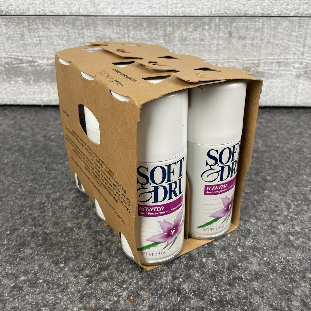 Vintage 1992 Soft & Dri Scented Anti-Perspirant Deodorant Pack of 6 2.5 OZ