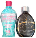 Bronzer & Tanning Lotion Set - Natural & Dark Self Tanner with Anti-Aging Benefits